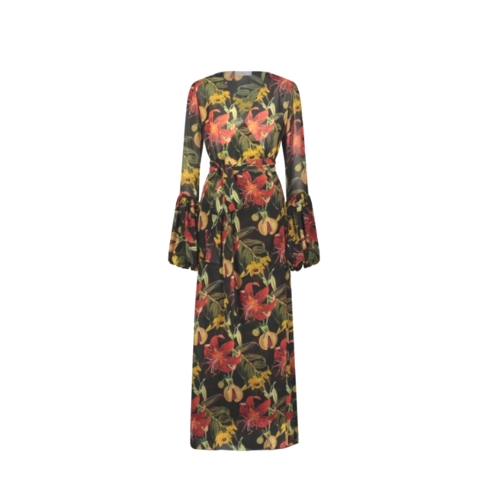 (ISLE OF SPICE WRAP)  DRESS